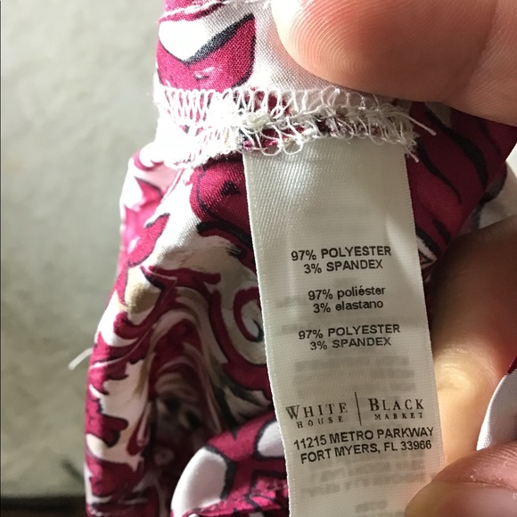 White House Black Market Keyhole Petite Blouse - Picture 7 of 7